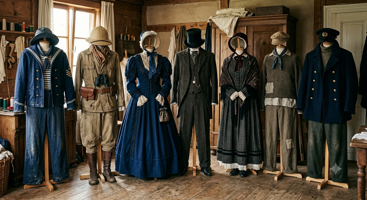 Krimidinner-Kostüme: historische Verkleidungen